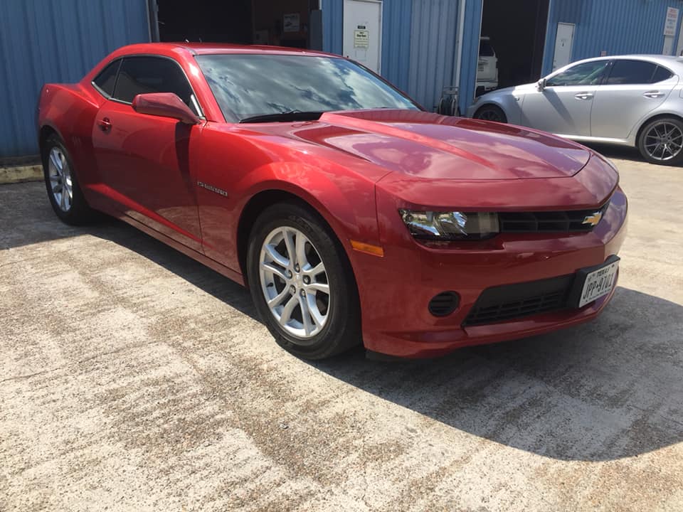 Chevrolet Camaro after collision repair, paint matched and fully restored