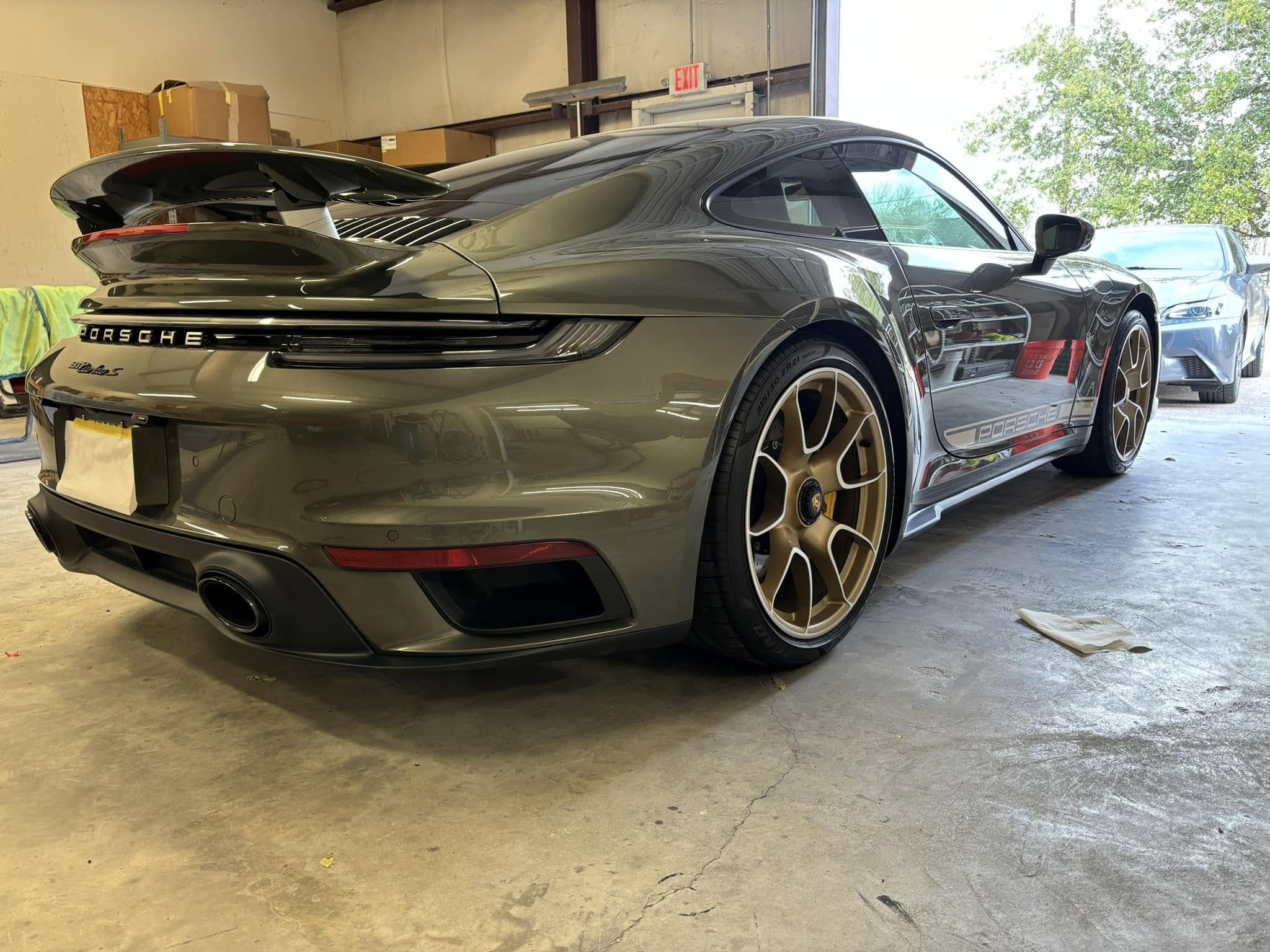 Porsche after collision repair and paint restoration at Eric's Custom Finishes